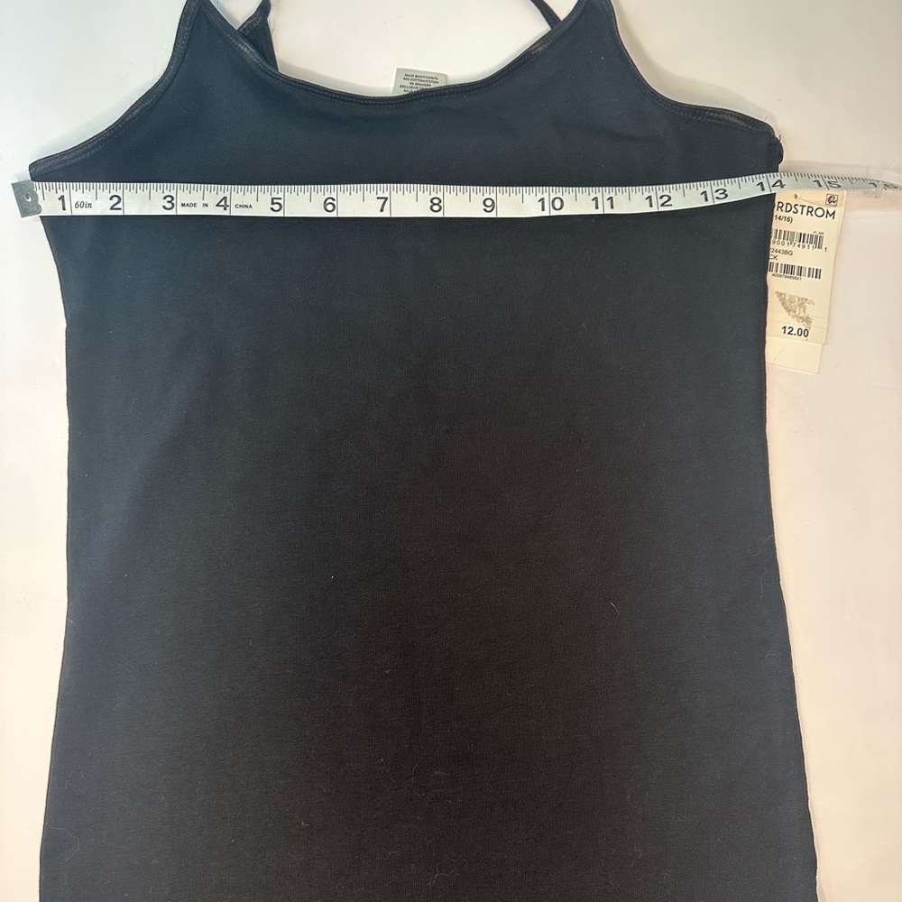 Nordstrom Juniors Classic Black Camisole Size 14/16 - Picture 6 of 7